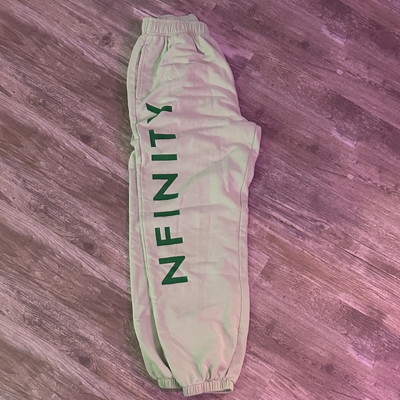 NFINITY Pants - NFINITY Sweatpants with Bold Green Logo